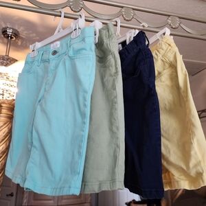 The Children's Place Girls Shorts - Aqua, Olive, Navy, Yellow